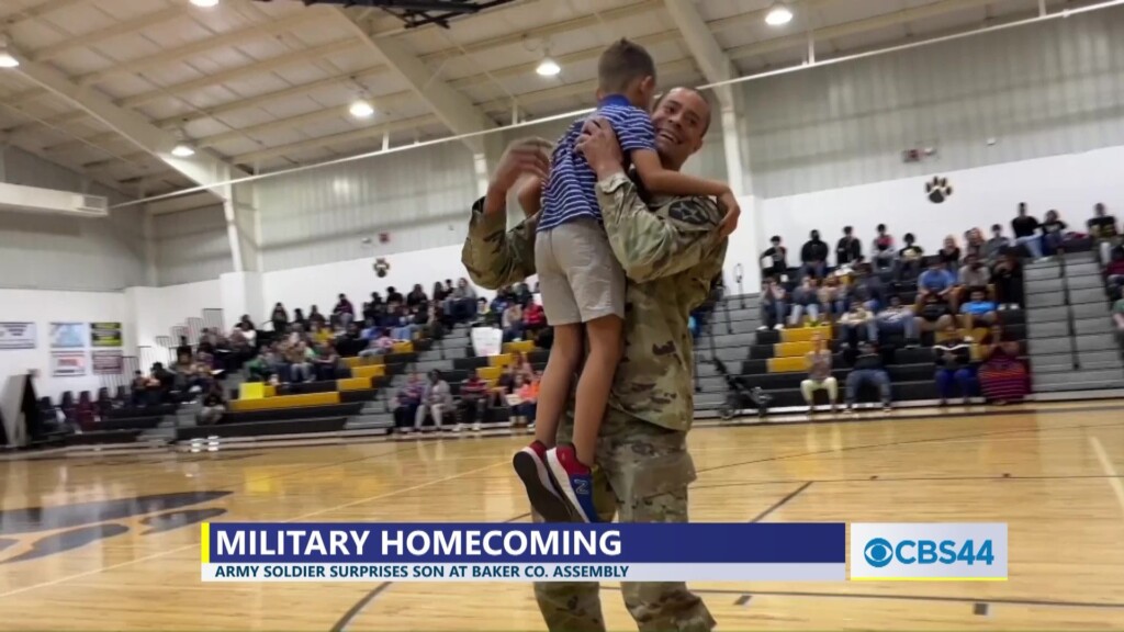 Army Soldier Surprises Son At Baker Co. School Assembly