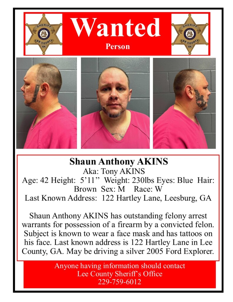 Akins Shaun Anthony Wanted