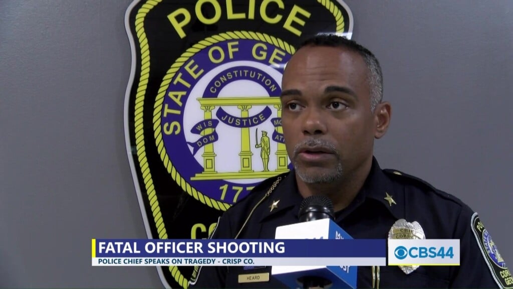 'disheartening'; Cordele Police Chief Reacts To Early Morning Fatal Officer Tragedy