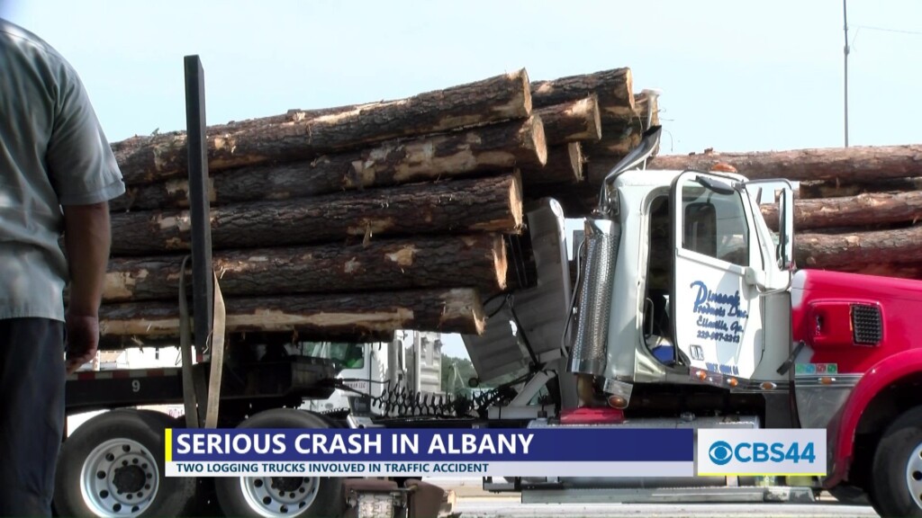 Two Logging Trucks Involved, Driver Hospitalized In Serious Early Morning Crash In Albany