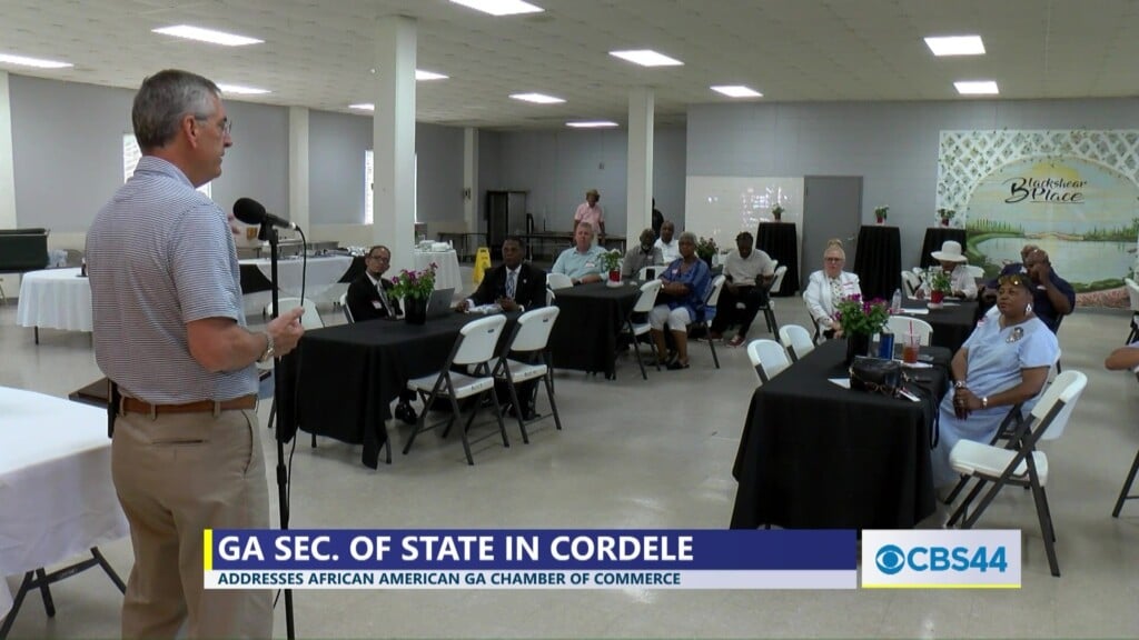Ga. Sec. Of State Brad Raffensperger Talks Incentives For Local African American Entrepreneurs In Cordele