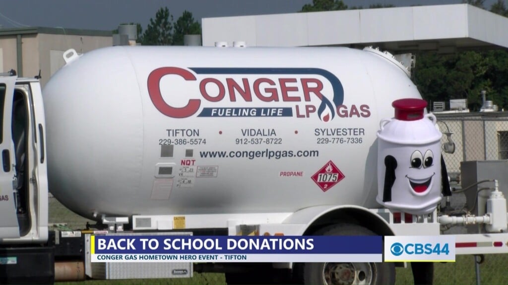 Conger Lp Gas In Tifton Holds Hometown Heroes Back To School Donation Event