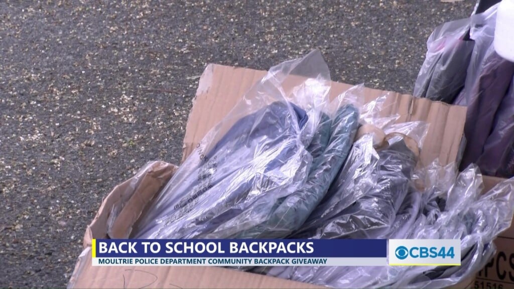 Moultrie Police Department Back To School Backpack Giveaway