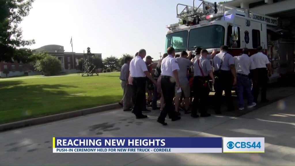 Cordele Fire Dept. Holds Push In Ceremony For New Fire Truck