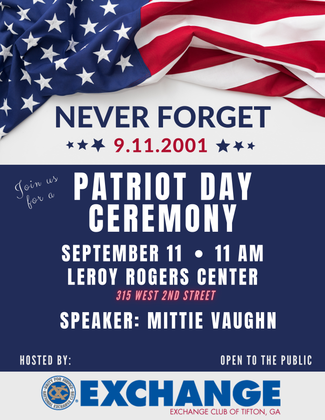 September 11 Ceremony Flyer