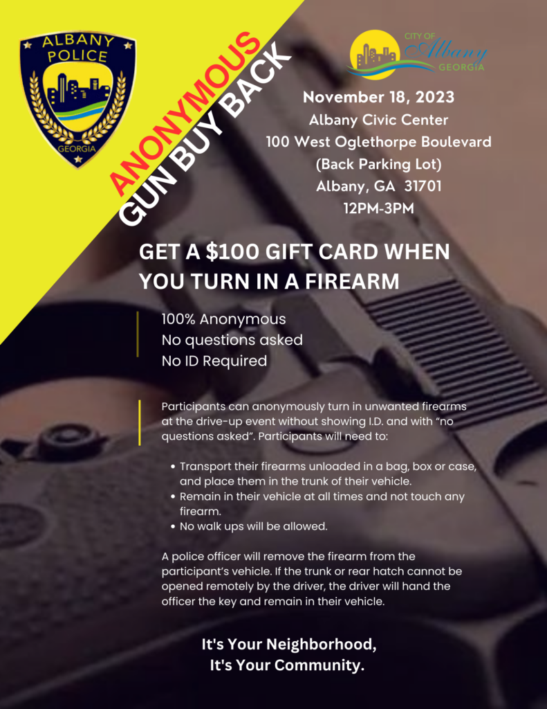 Apd Gun Buyback Event Flyer