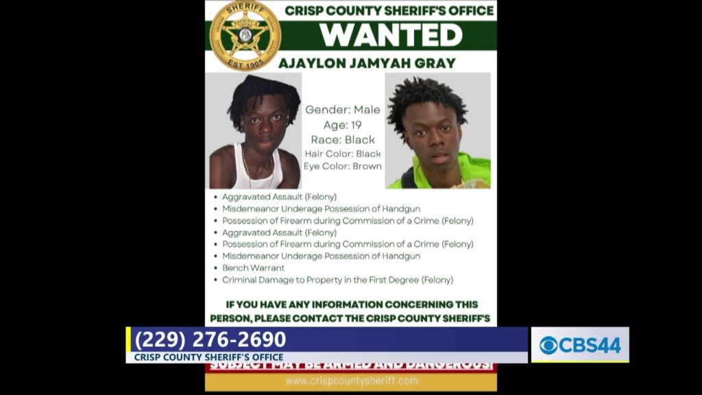 Crisp Co. Authorities Seek Armed And Dangerous Suspect