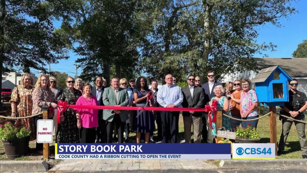 Cook Co. Library Holds Ribbon Cutting For The Georgia Economic Placemaking Collaborative “story Book Park” Project