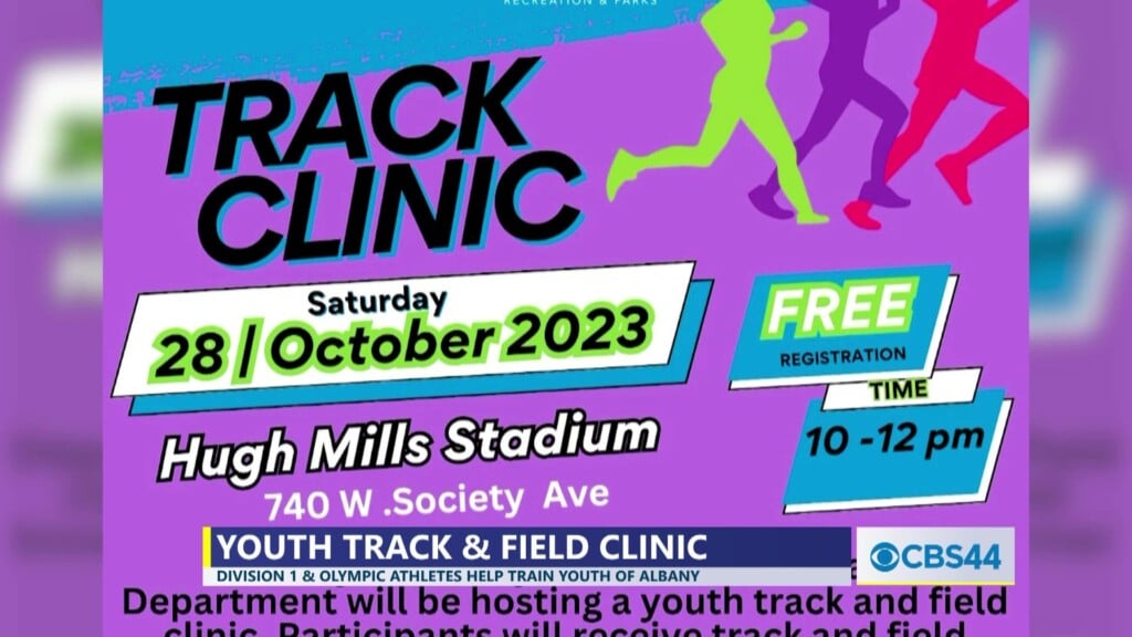 Division 1 & Olympic Athletes Help Train Youth In Albany Recreation & Parks In Track And Field Clinic