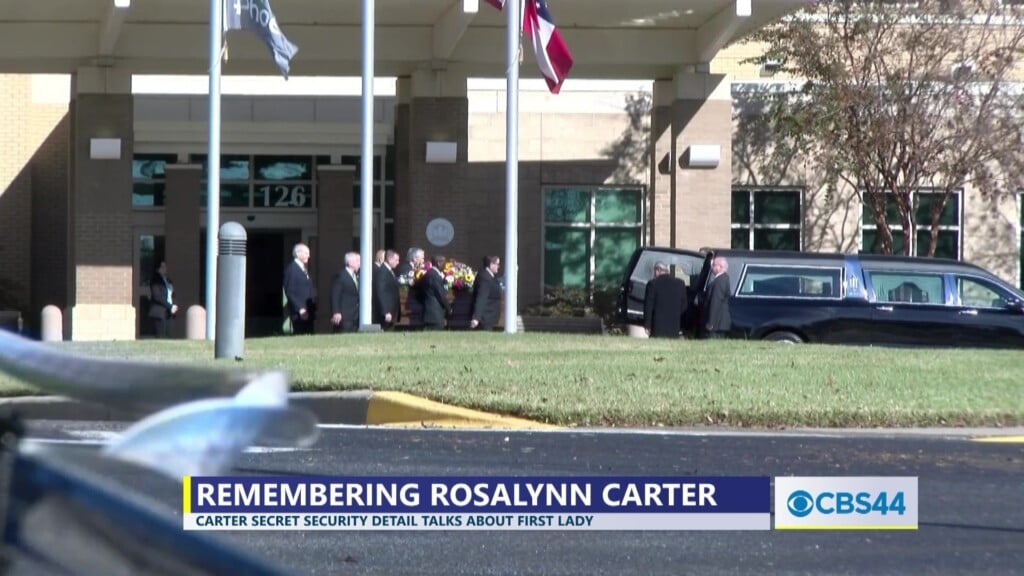 Motorcade Leaves Phoebe Sumter, Former First Lady Rosalynn Carter Lying In Repose In Atlanta, Funeral Planned For Wednesday
