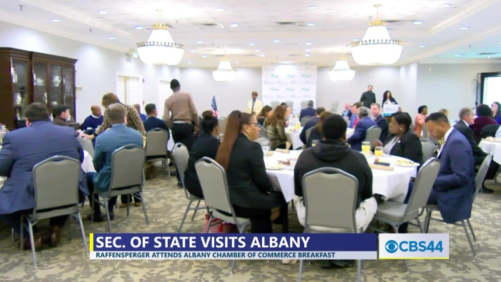 Ga Sec. Of State Brad Raffensperger, Local And State Legislators Attend Albany Area Chamber’s Government Affairs Rise 'n Shine Breakfast