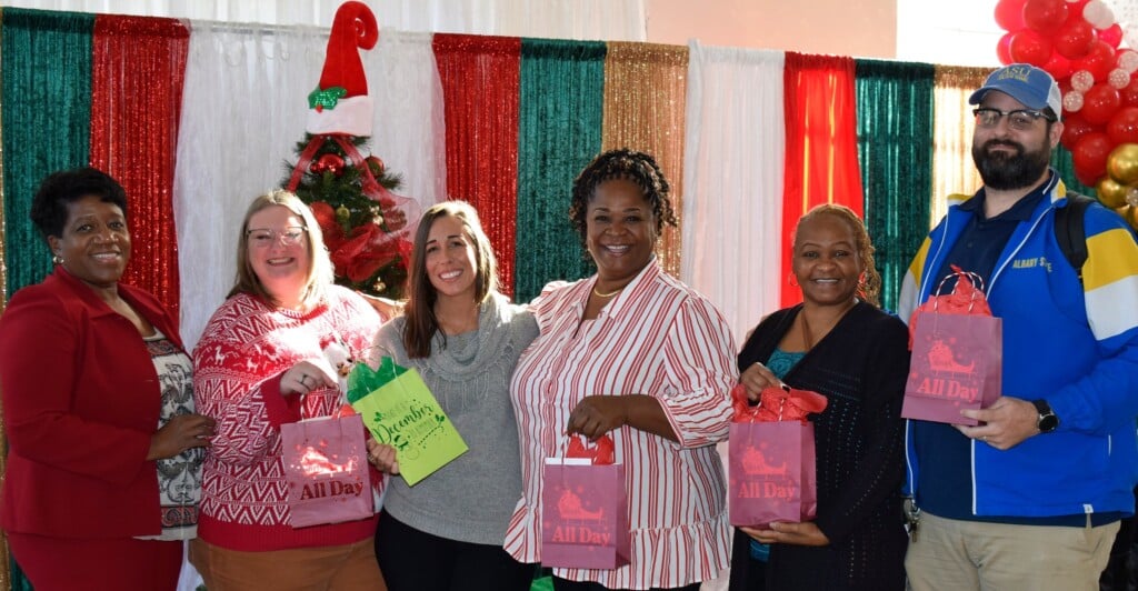 President With Faculty Staff