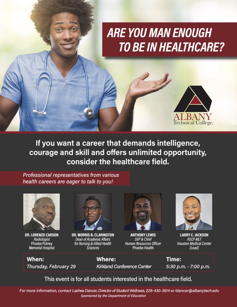 Healthcare Are You Man Enough Flyer New