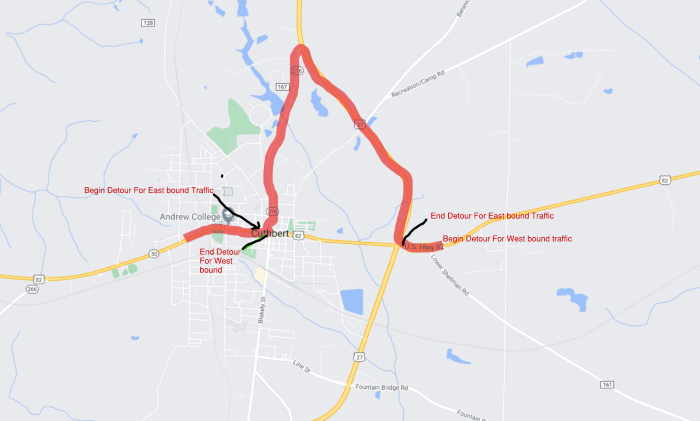 Cuthbert Water Line Repair