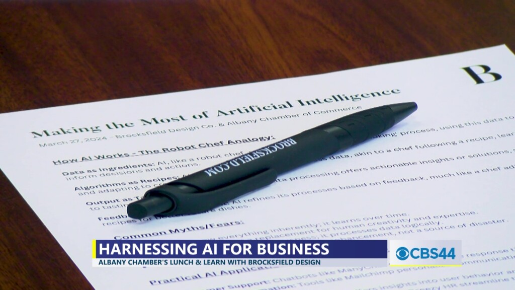 Albany Area Chamber Of Commerce Holds Lunch And Learn Session On Transformative Power Of Artificial Intelligence (ai)