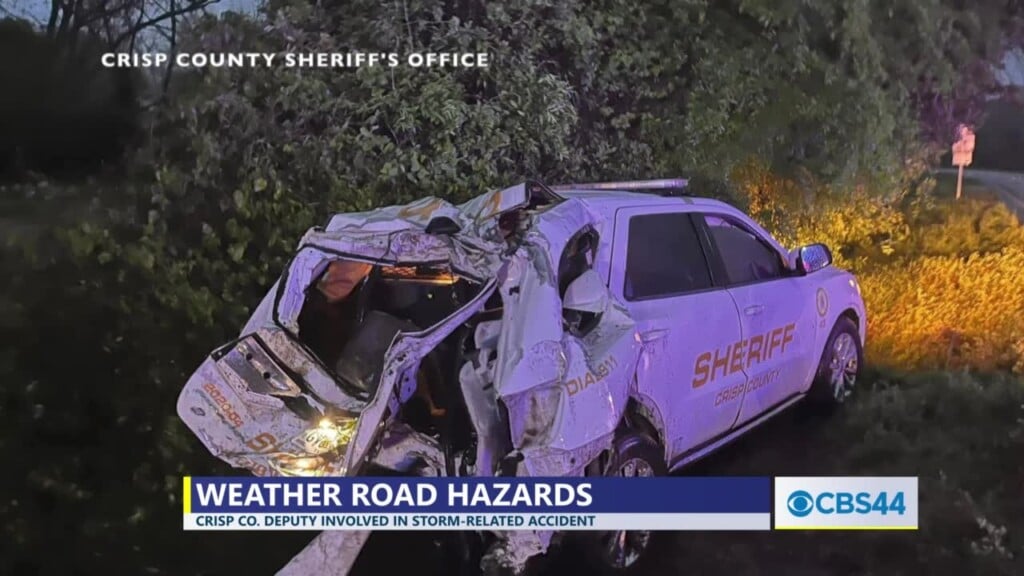 Crisp Co. Sheriff's Deputy Not Injured In Hydroplaning Accident