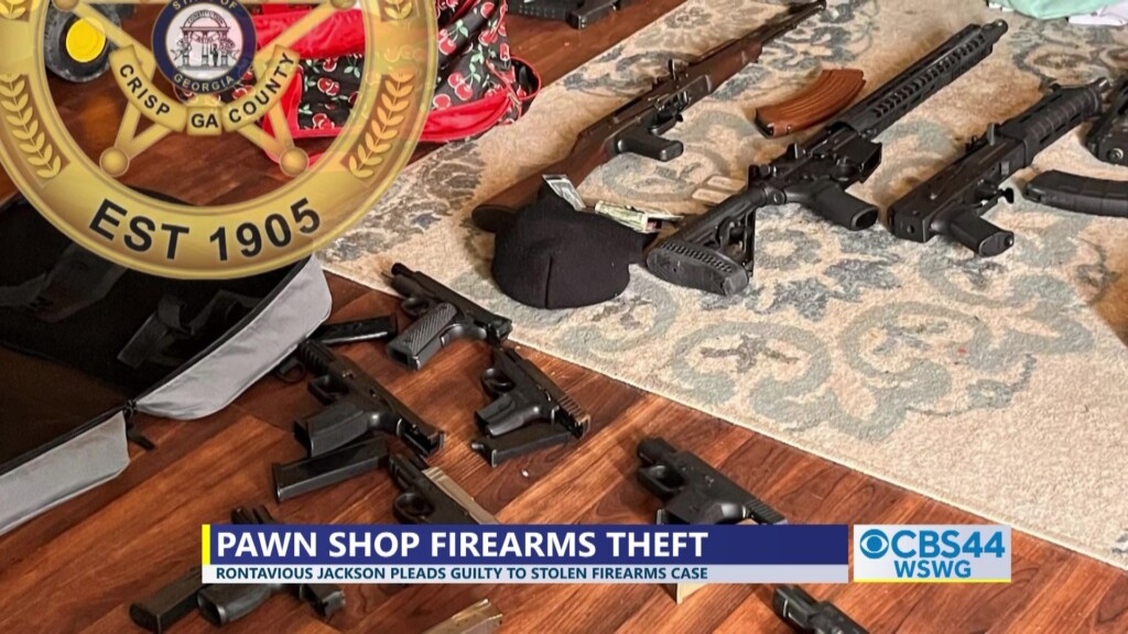 Cordele Man Guilty Stolen Weapons