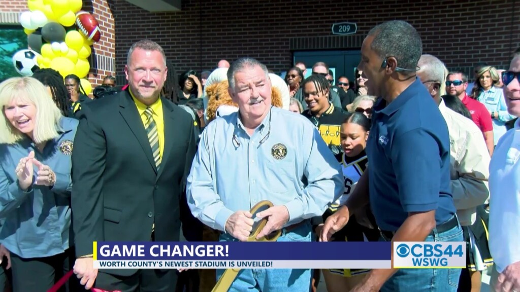 Deandra Worth Co Stadium Milt Miller Field Ribbon Cutting Pkg