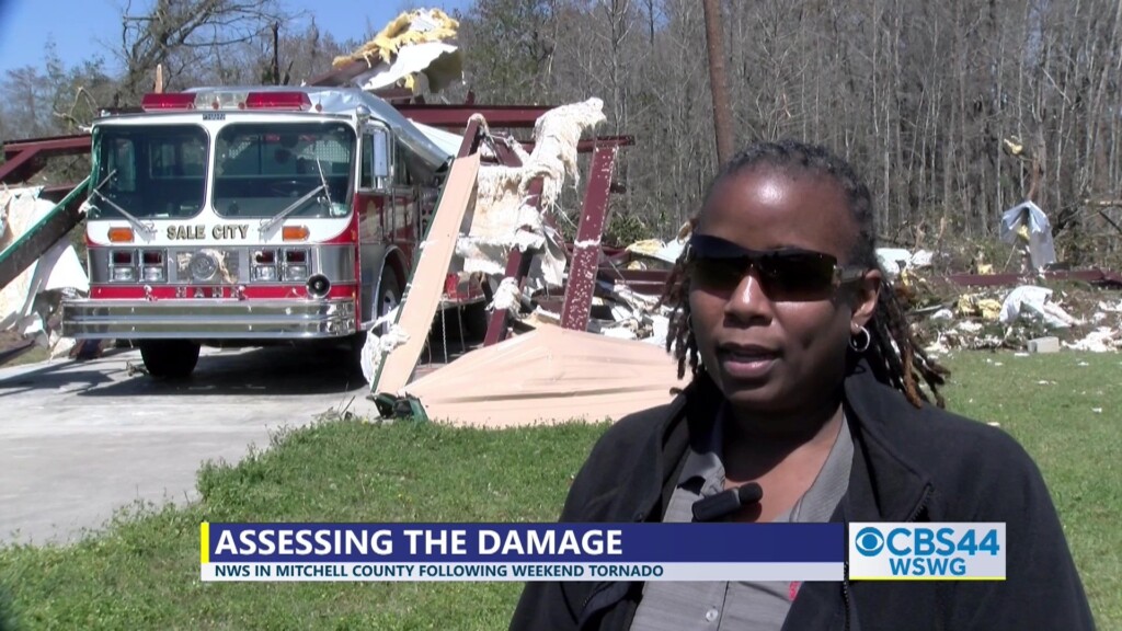 Brian Nws Surveys Damage Ef1 Tornado Mitchell Co.