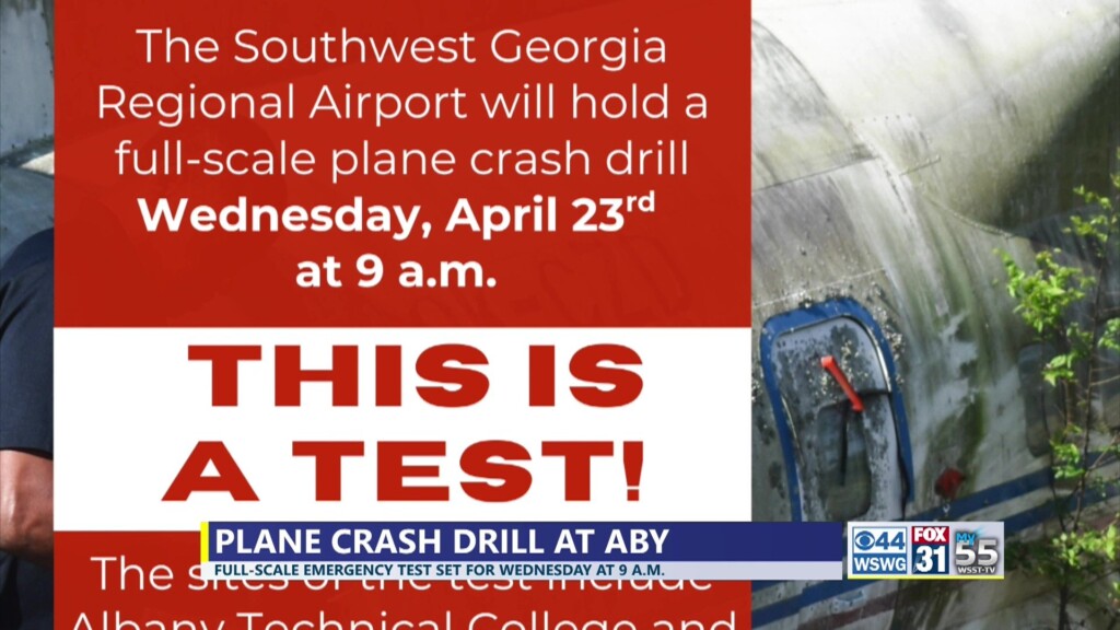Tues. News Update 1 Southwest Ga Plane Crash Simulation