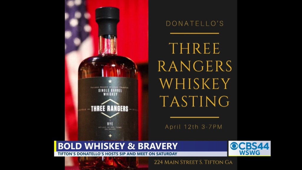 70002 Tifton Donatello's Three Rangers Whiskey Tasting