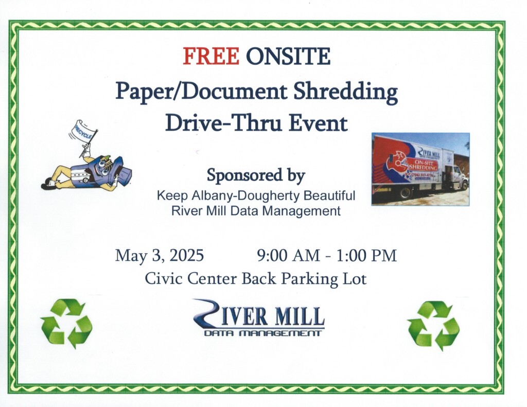 Paper Shredding Flyer May 2025 Landscape