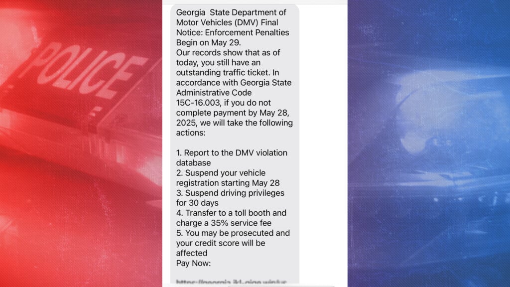 Ga Dds Phone Text Scam
