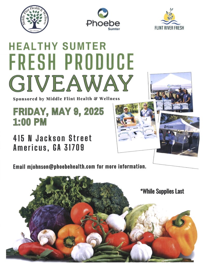 Healthy Sumter Fresh Produce Giveaway Sponsored By Middle Flint May 09 2025