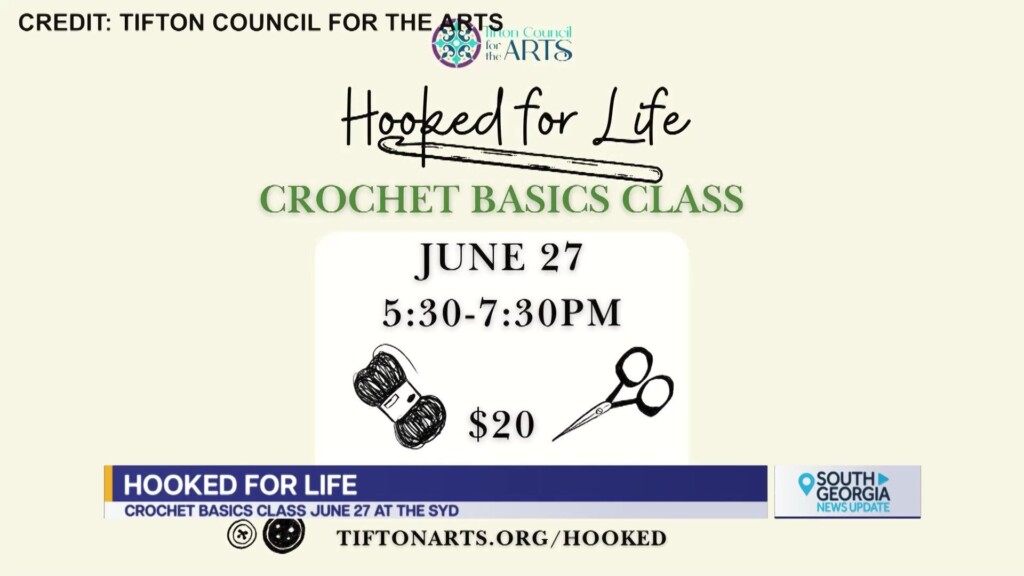 Tifton Council For Arts Hooked For Life Crochet Basics Class