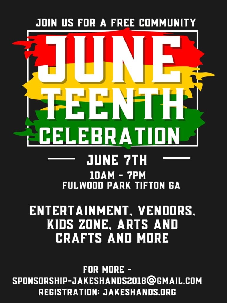 Juneteenth Celebration At Fulwood Park In Tifton