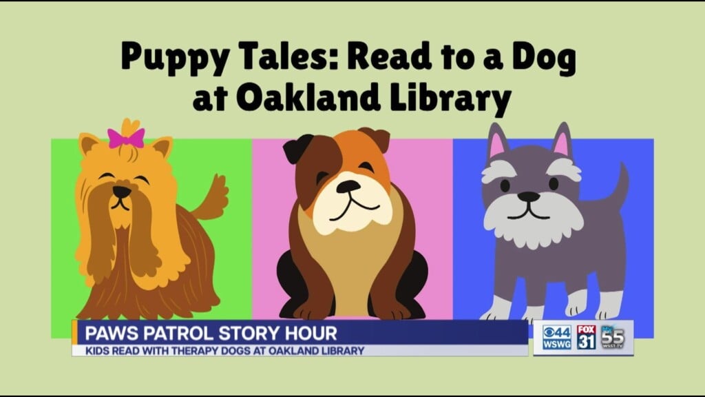 Leesburg Oakland Library Puppy Tales Special Reading Hour