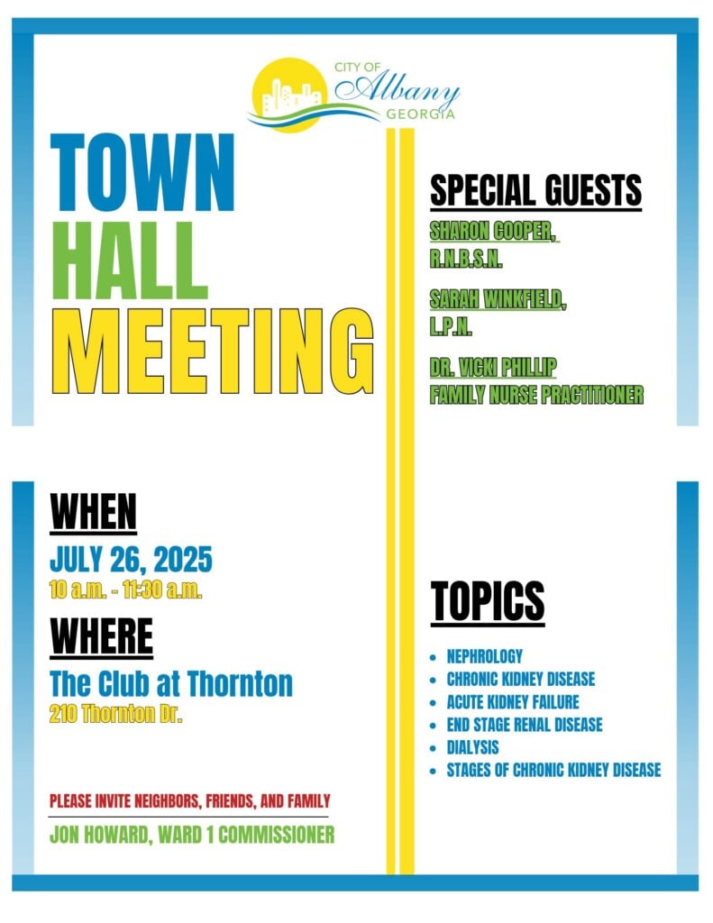 Town Hall Meeting To Discuss Kidney Health