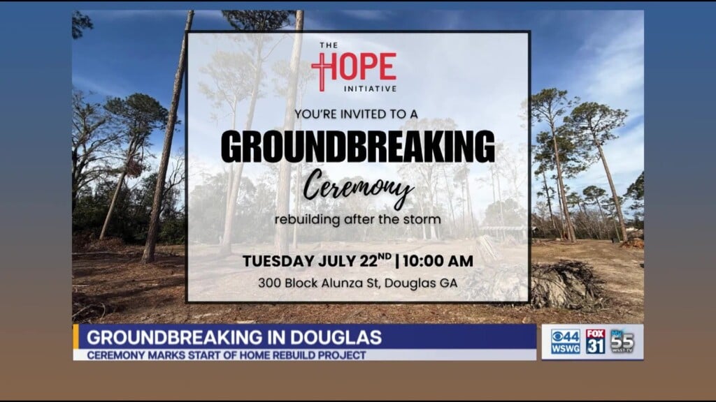 Hope Initative City Of Douglas Groundbreaking Ceremony