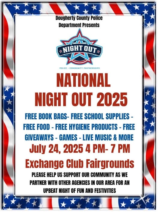 Dougherty County Police Department Hosts National Night Out 2025
