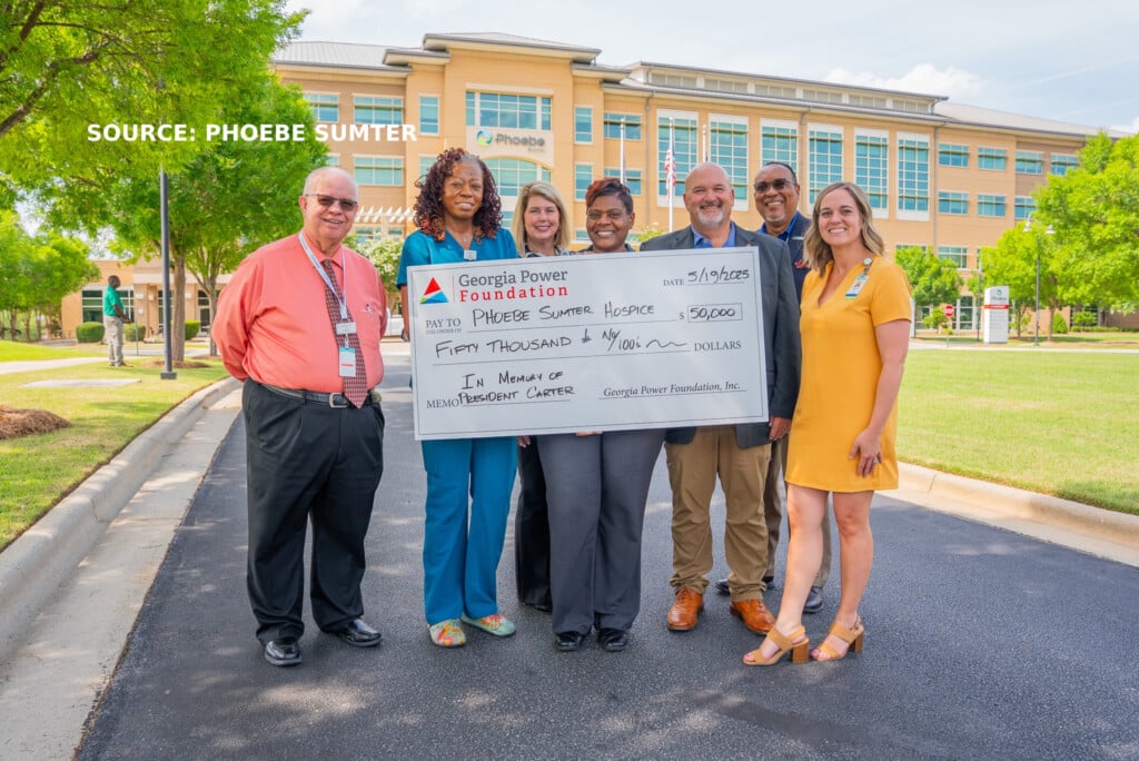 Phoebe Sumter And Phoebe Hospice Receives 100000 Donation From Georgia Power Foundation In Memory Of President Jimmy Carter 1