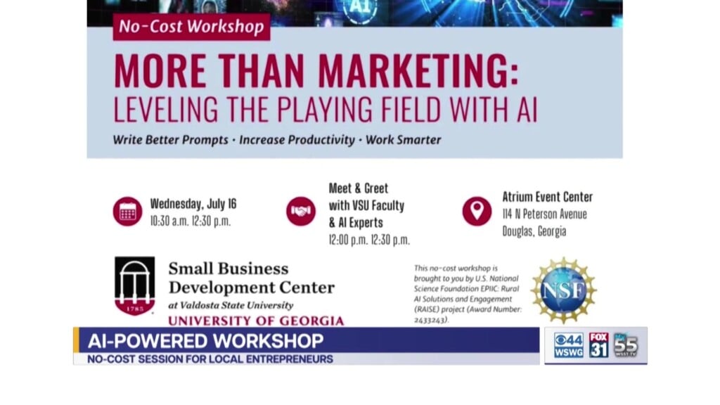 Uga Small Business Development Center More Than Marketing Leveling The Playing Field With Ai