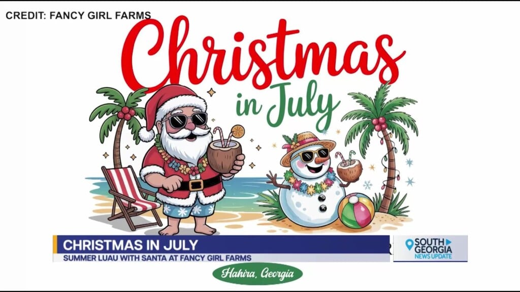 Fancy Girl Farms Hawaiian Luau Christmas In July Event