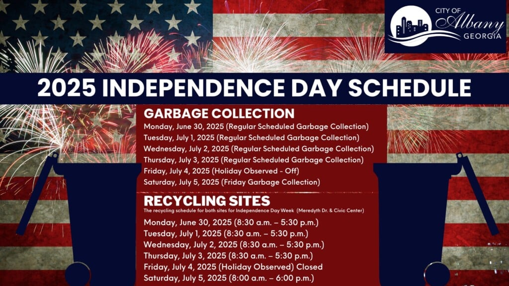 City Of Albany 2025 Independence Day Schedule