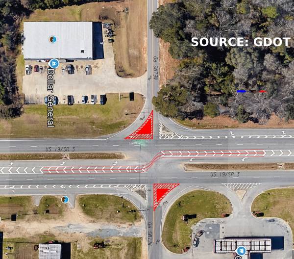 This Diagram Which Was Presented During An Open House Gdot Held June 26 In Albany Shows Modifications That Will Be Made To The Intersection