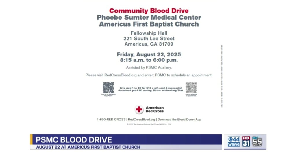 Phoebe Sumter Auxiliary Community Blood Drive