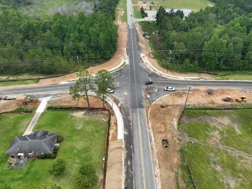 The Sr 90 And Lower Rebecca Road Intersection As It Appeared At The End Of July Traffic Is Scheduled To Shift Sept 10 For Continued Construction Of A Roundabout Gdot Photo Basil Dahman