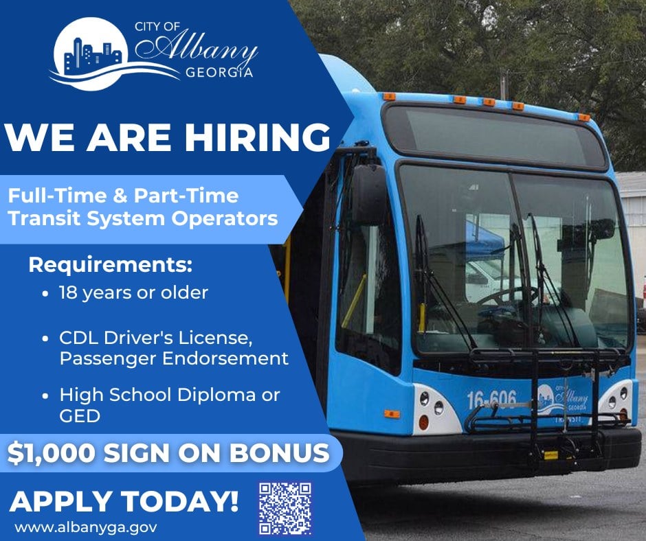 City Of Albany Now Hiring Full Time Part Time Transit System Operators