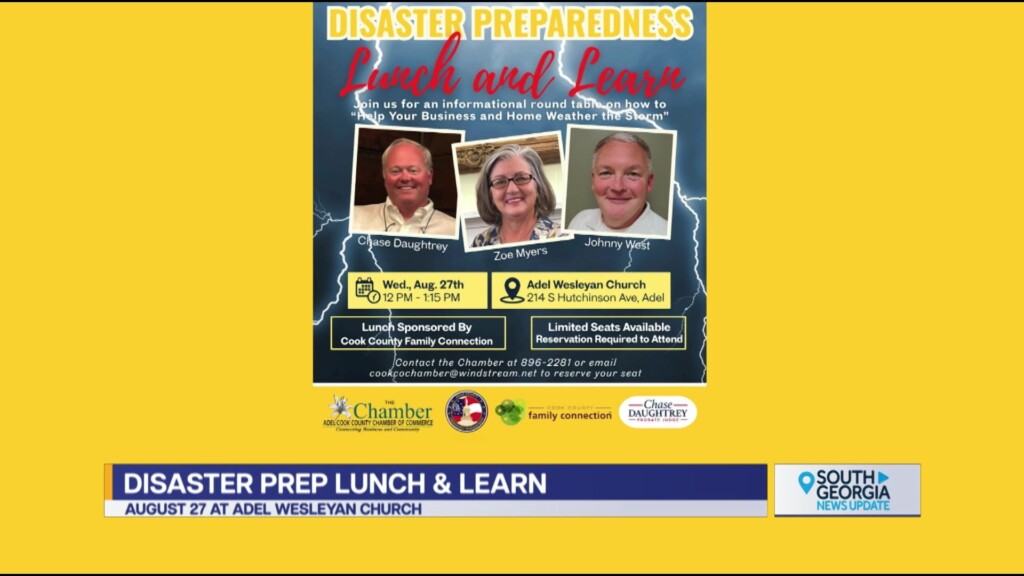 Adel Cook Chamber Disaster Preparedness Lunch And Learn