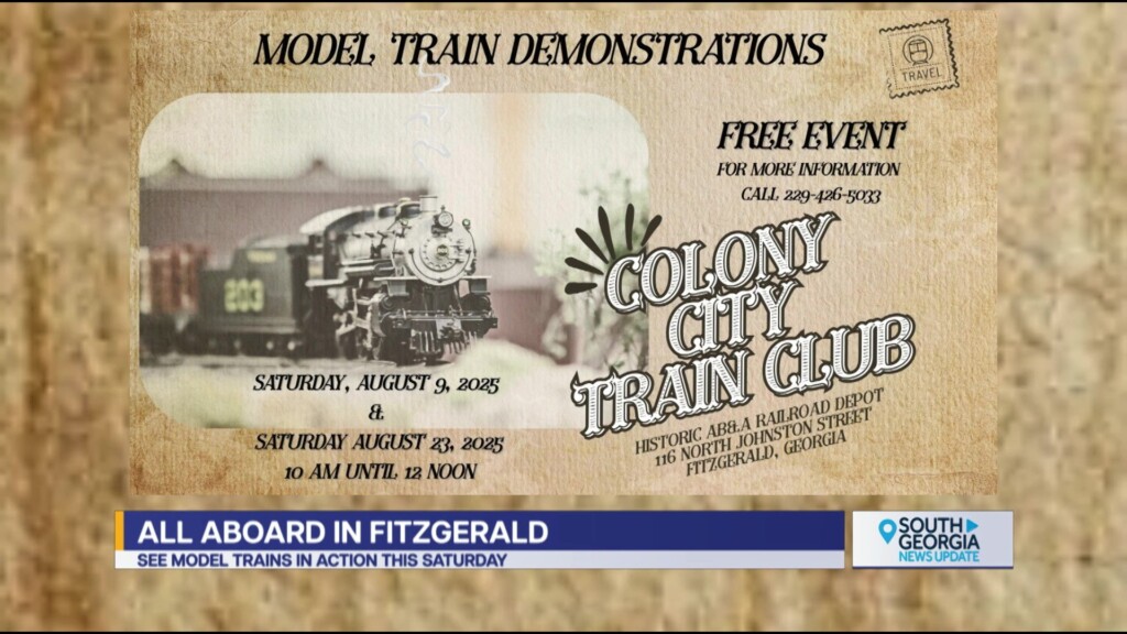 Colony City Model Train Demonstrations Ab&a Railroad Depot Fitzgerald