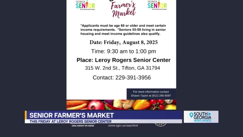 Senior Farmer's Market In Tifton