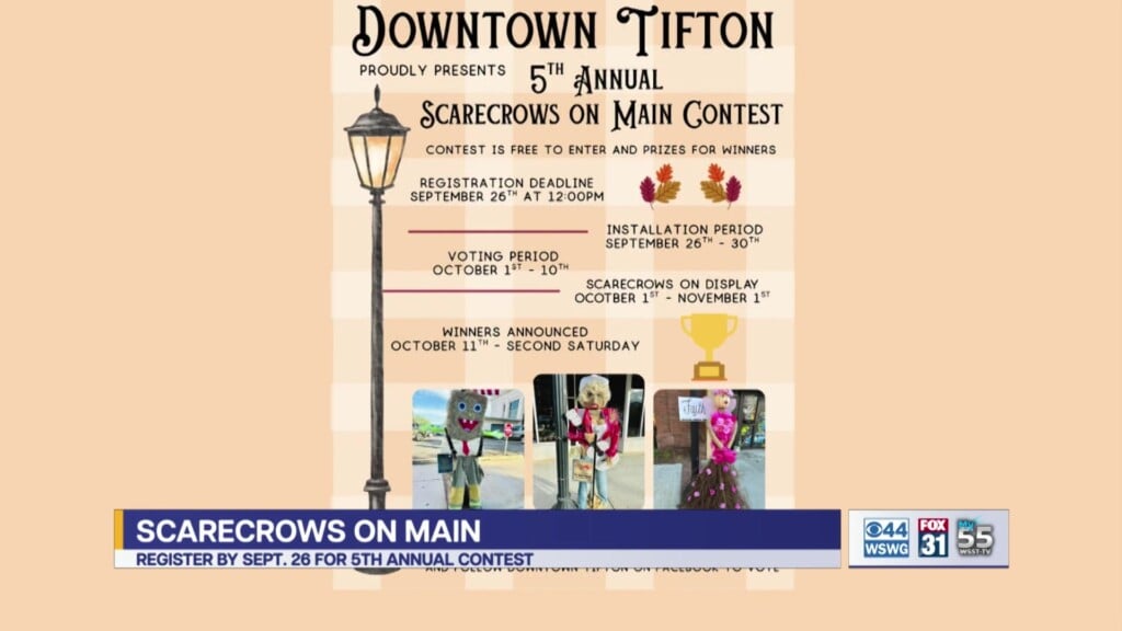 Downtown Tifton 5th Annual Scarecrows On Main Contest
