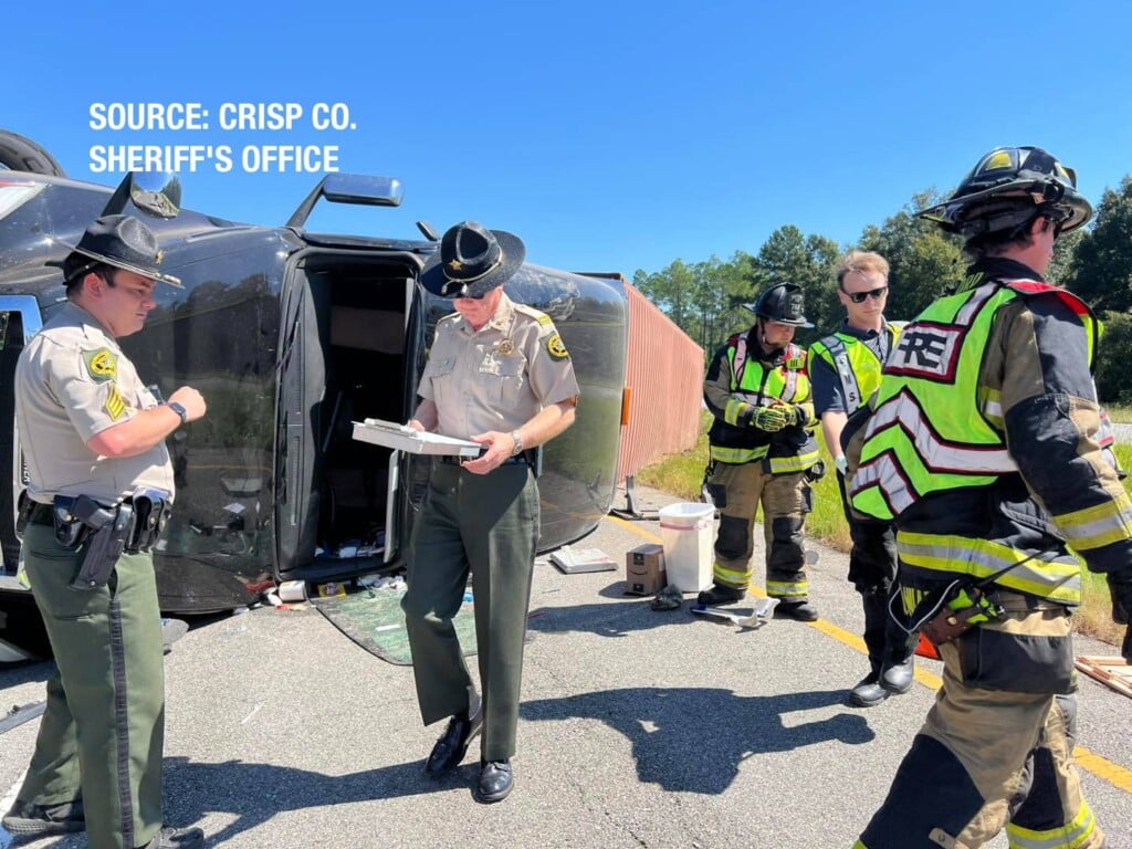 Single Vehicle Crash Near Crisp Academy