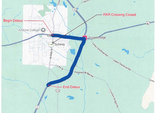 Cuthbert Road Closure Scheduled For Railroad Crossing Repair