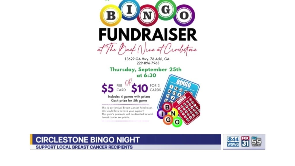 Circlestone Ladies Association Bingo Night Breast Cancer Awareness Adel