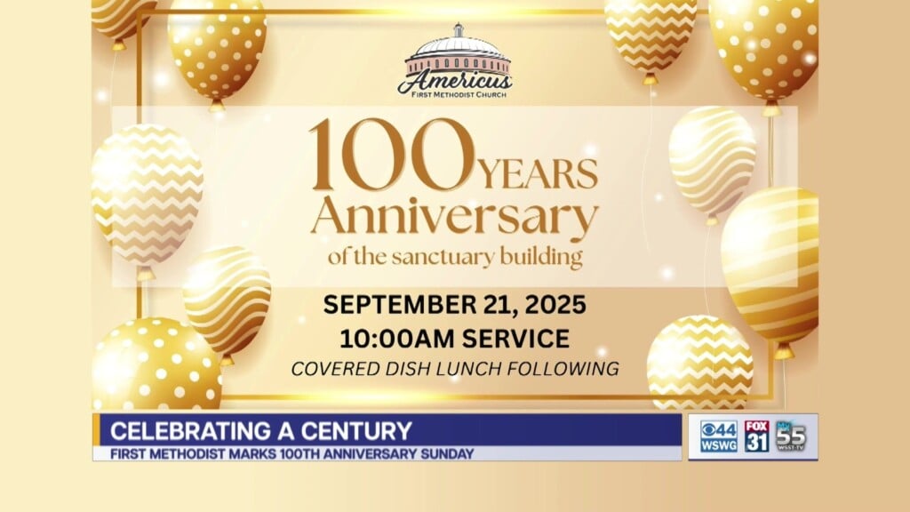 Americus First Methodist Church 100 Yr Anniversary Sanctuary Covered Dish Lunch